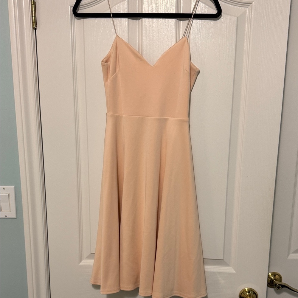 ASOS Peach Mini Dress with Spaghetti Straps
